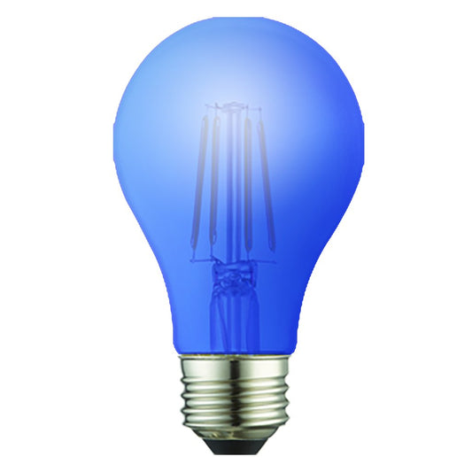 12 pack - TCP FA19D60BC 8W A19 Blue LED Light Bulb