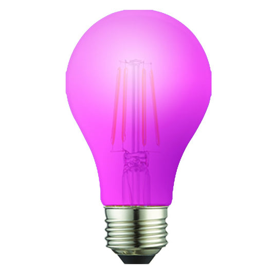 TCP RFLA19P 8W A19 Pink LED Light Bulb