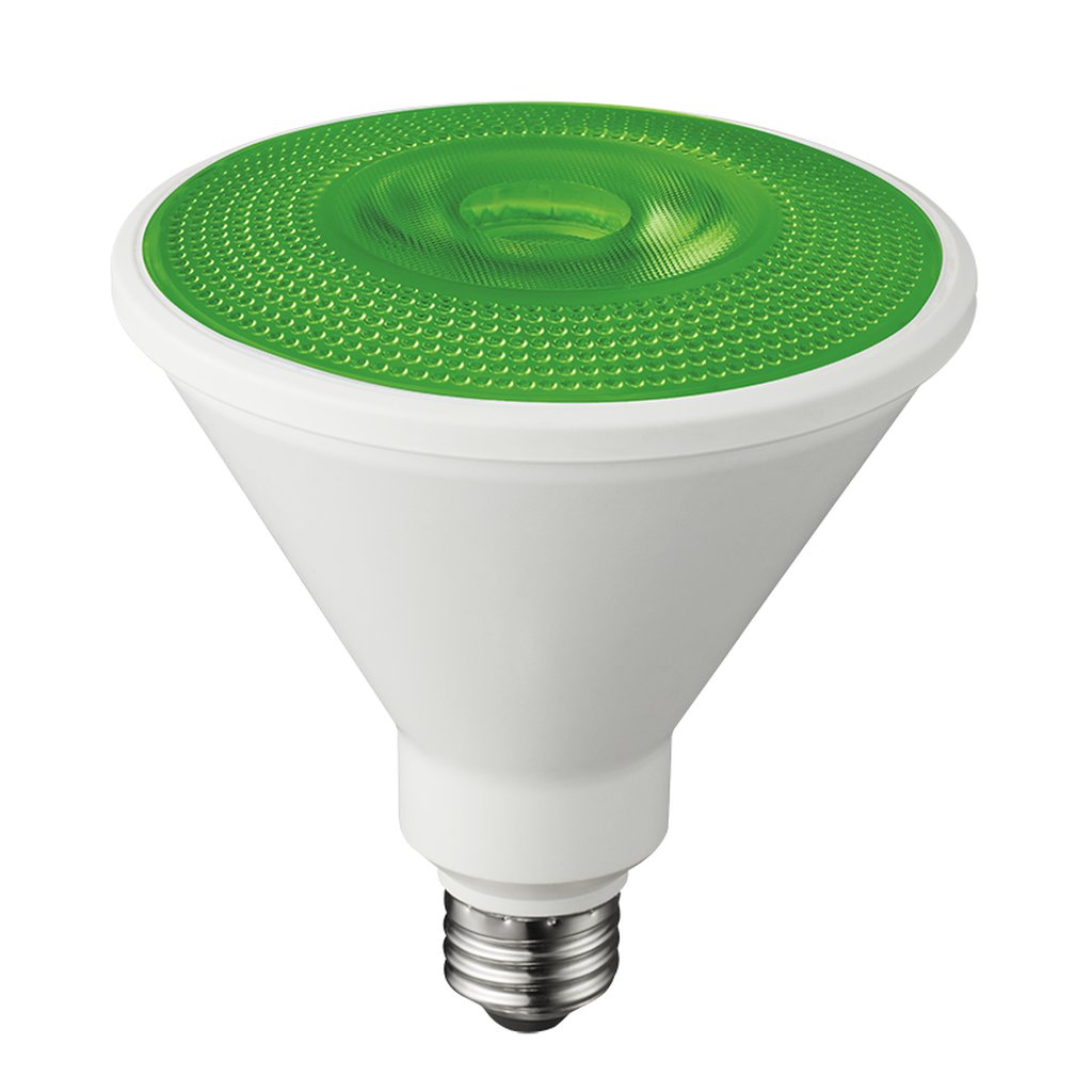 TCP RLP3814GR 10W PAR38 Green LED Light Bulb