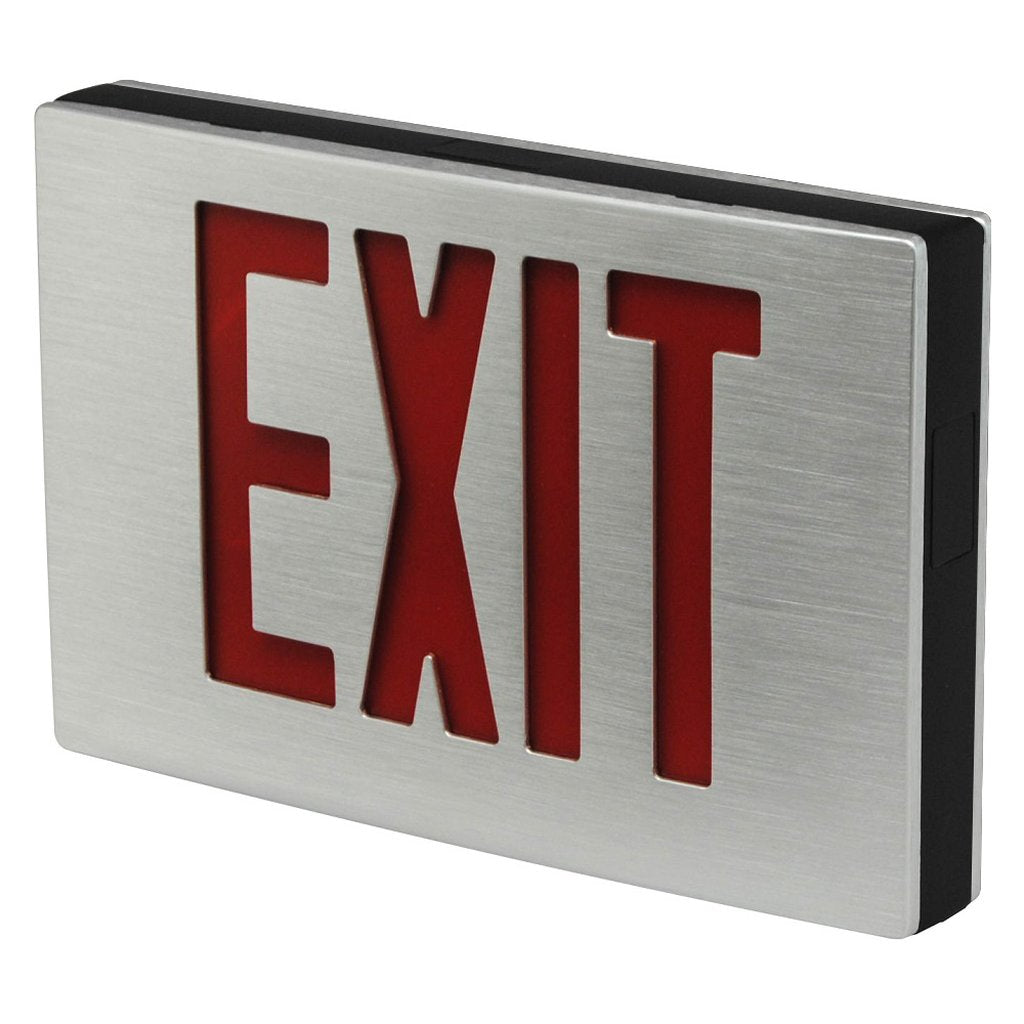 TCP 26D93 Exit Fixture LED DieCast Aluminum Sign Double Face Red