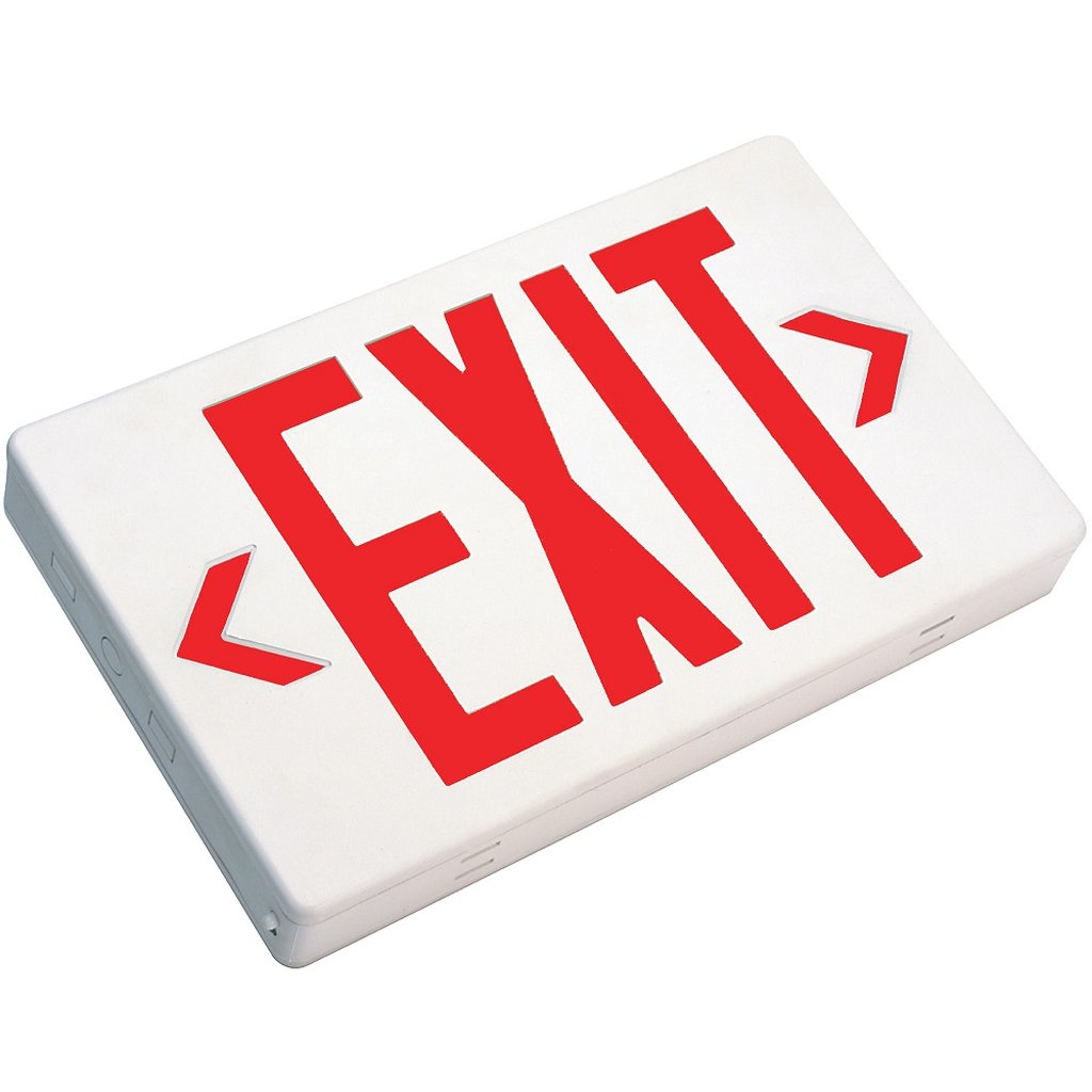 TCP 22743 Exit Fixture LED Compact Polycarbonate Sign Red Universal