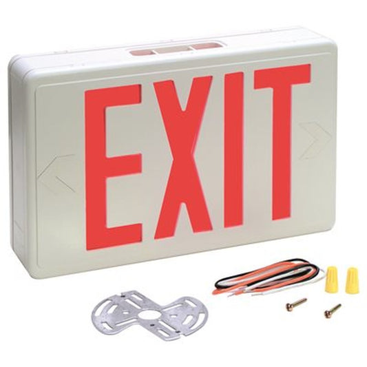 TCP 20750 Exit Fixture LED Polycarbonate Dual Circuit Sign 2W Red