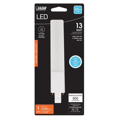 12 pack - Feit Electric BPPL13/H/827/LED 6W LED Light Bulb