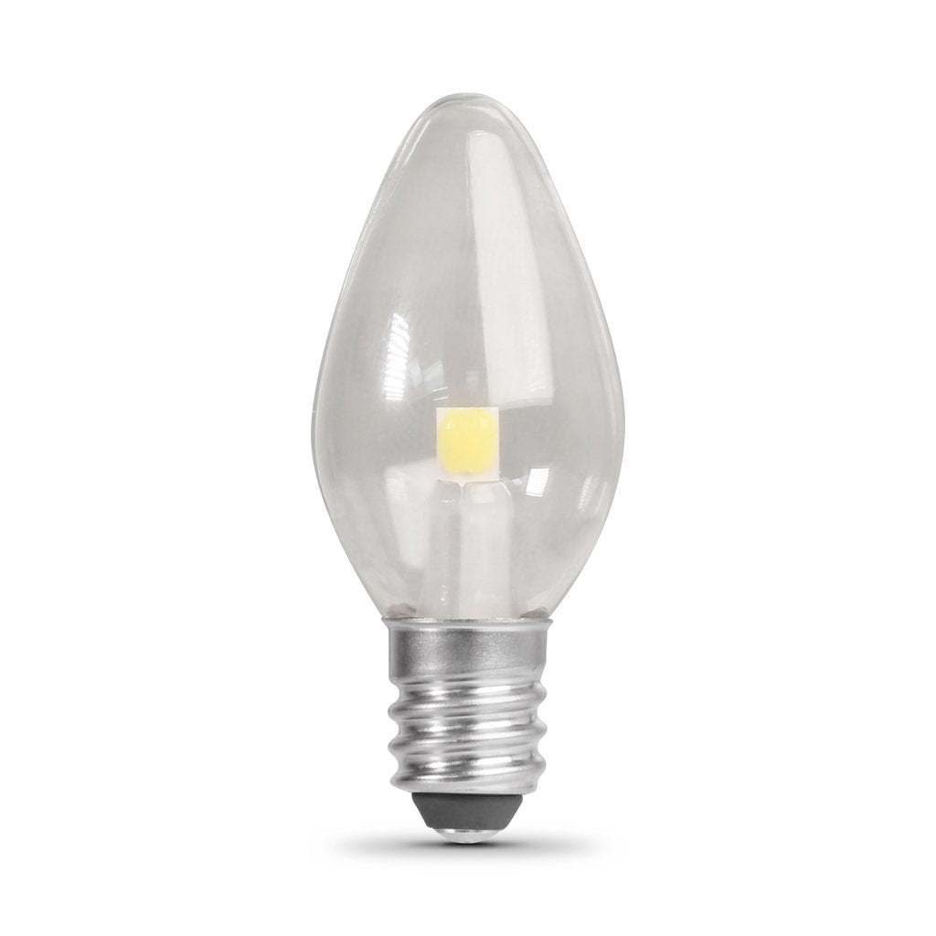6 pack - Feit Electric BPC7/LED 0.6W C7 White LED Light Bulb