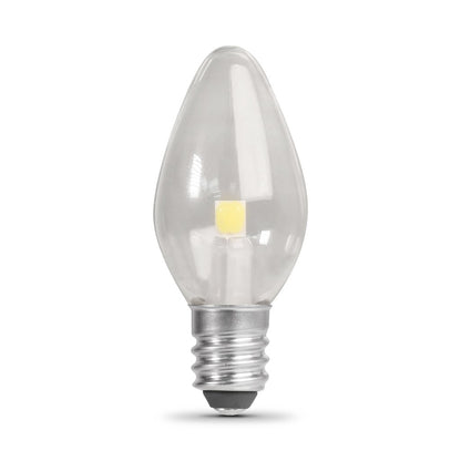 6 pack - Feit Electric BPC7/LED 0.6W C7 White LED Light Bulb
