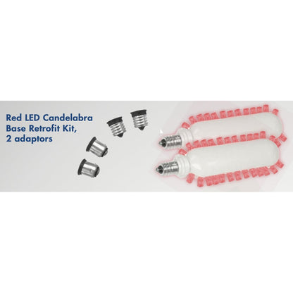 2 pack - TCP 20715 Fixture LED Paddle Retrofit Kits Red Candelabra