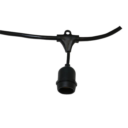 American Lighting LS2-MS-24-48-BK String Light Fixture 48' 24