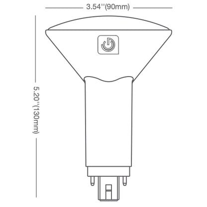 6 pack - Green Creative 98389 8.5W LED Light Bulb