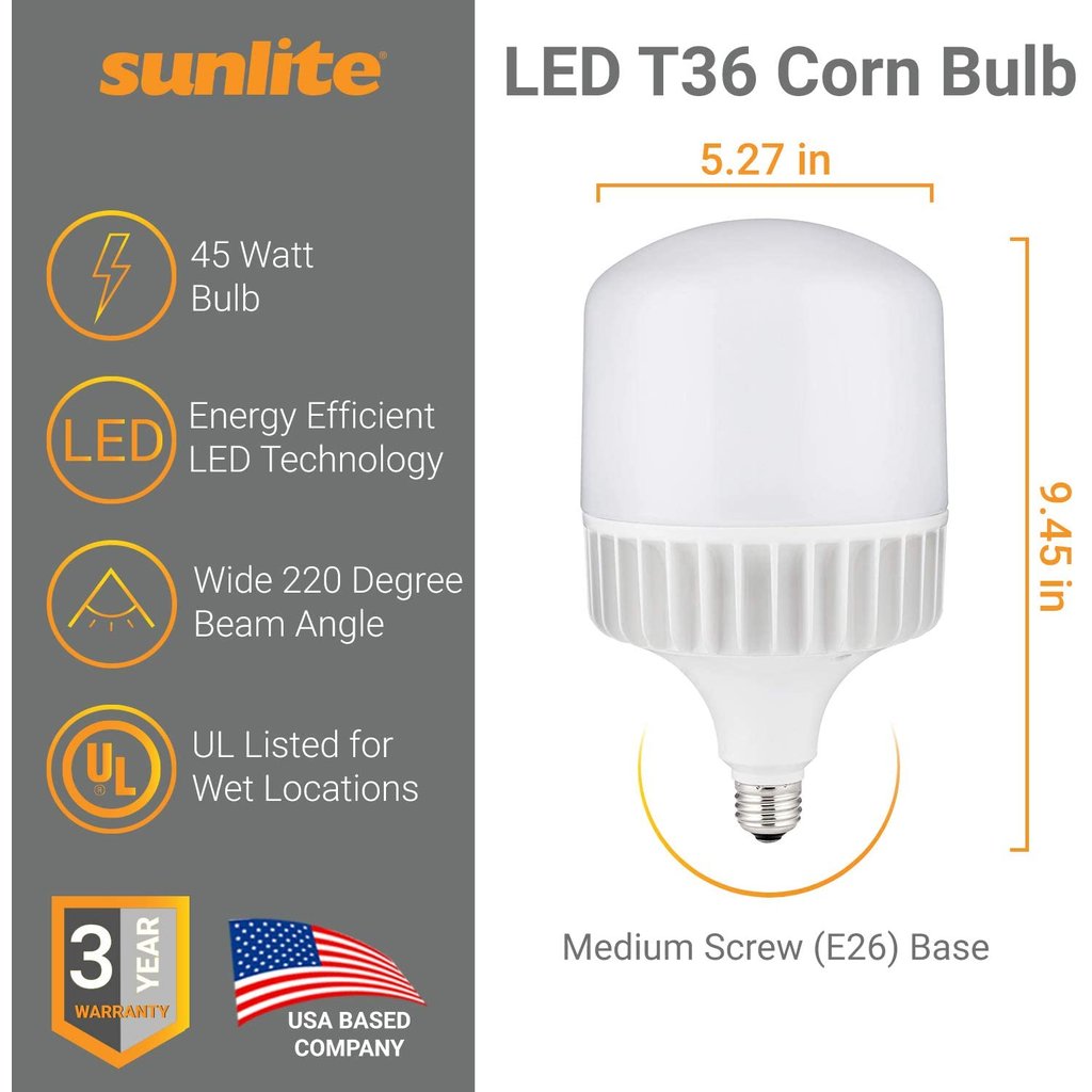 6 pack - Sunlite 81266-SU 45W LED Light Bulb