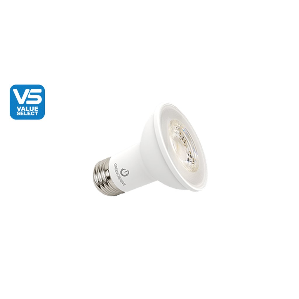 6 pack - Green Creative 37069 5.5W PAR20 Soft White LED Light Bulb