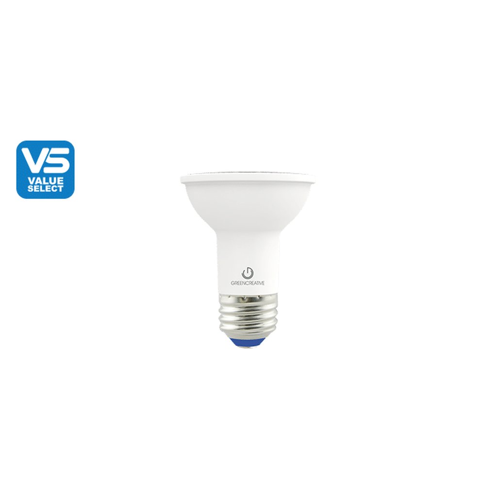 6 pack - Green Creative 37069 5.5W PAR20 Soft White LED Light Bulb