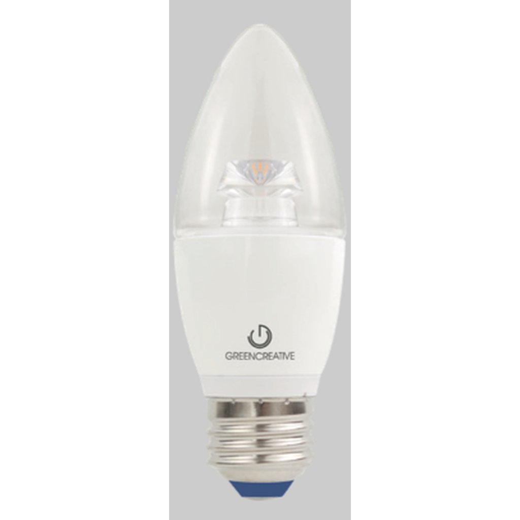 6 pack - Green Creative 36065 5.5W B13 Warm White LED Light Bulb