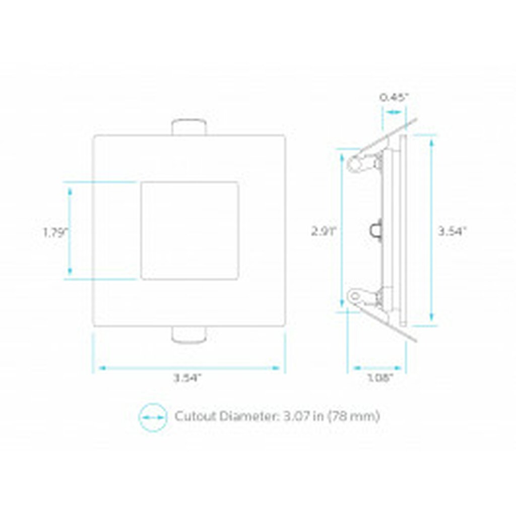 Luxrite LR23754 8W 3" Square LED Downlight Dimmable Fixture SQUARE