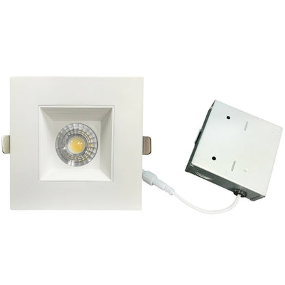 Luxrite LR23267 15W LED Dimmable Fixture LED15W/RDL4/3CCT/SQ Regressed