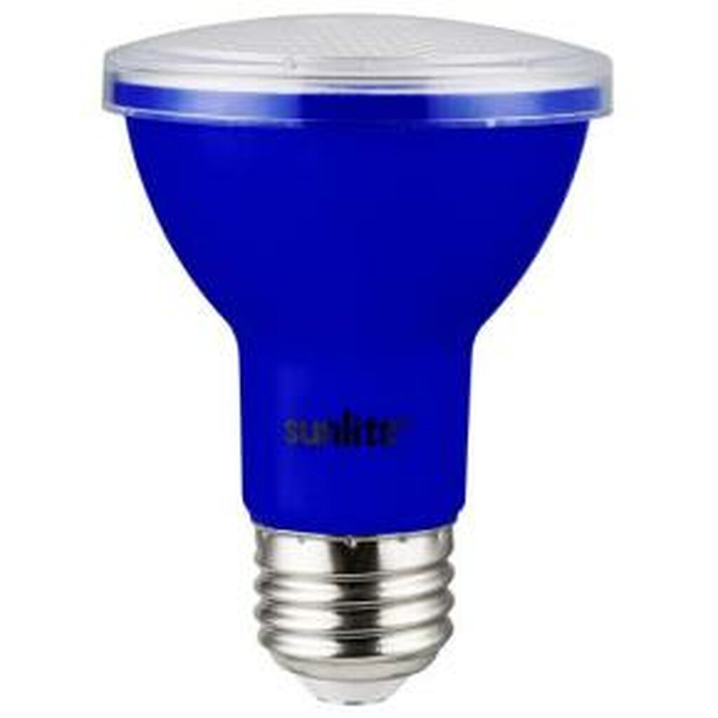 6 pack - Sunlite 81467-SU 3W PAR20 Blue LED Light Bulb