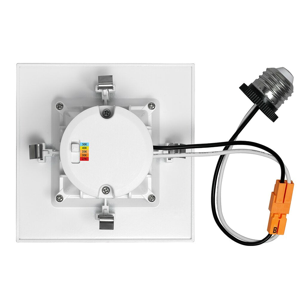 Luxrite LR23785 11W 4" Square LED Downlight Dimmable Fixture .