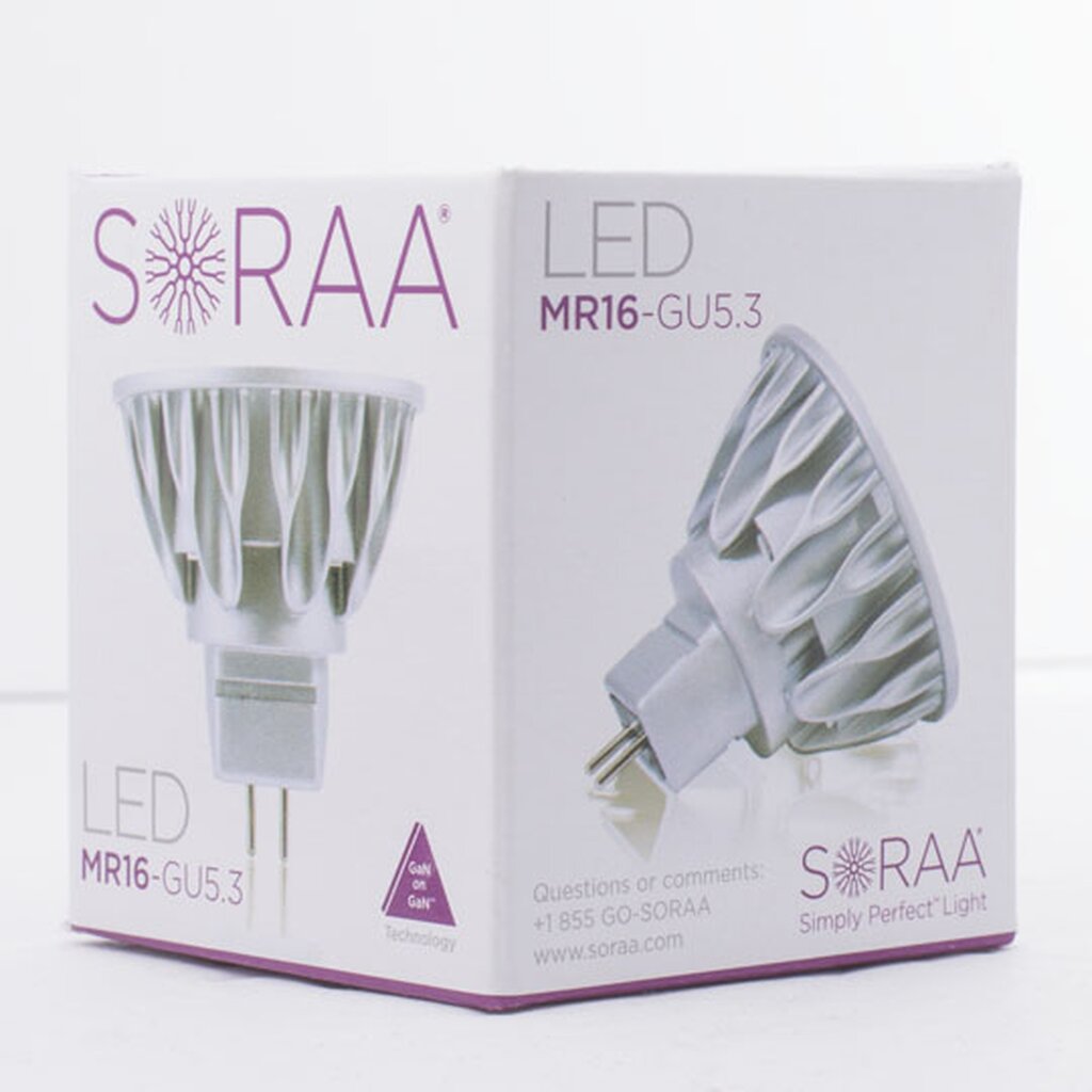 10 pack - Soraa 777057 7.5W MR16 Soft White LED Light Bulb