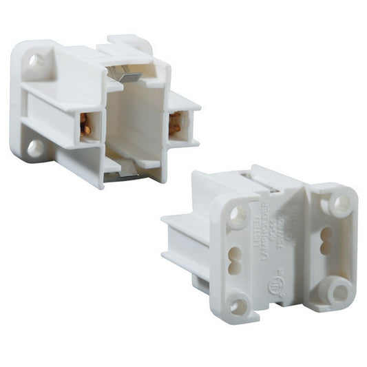 Satco 90-1542 Socket 5W/7W/9W Vertical Screw Down 2-Pin Lamps;