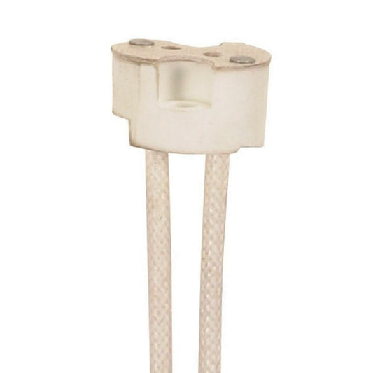 Satco 80-2049 Socket Porcelain Halogen Round 12" Leads;