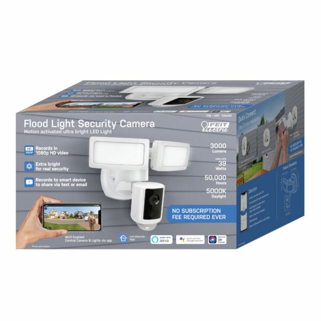 2 pack - Feit Electric SEC3000/CAM/WIFI Camera Flood Light 39W
