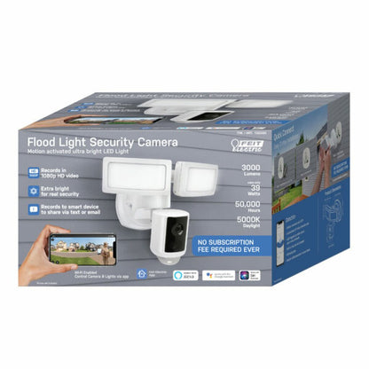 2 pack - Feit Electric SEC3000/CAM/WIFI Camera Flood Light 39W