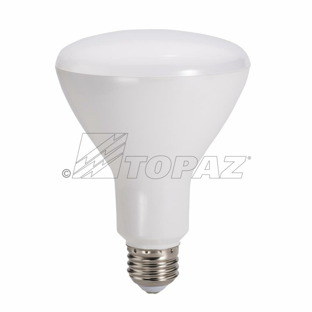 6 pack - Topaz LBR30/8/827/D-46C 8W BR30 Warm White LED Light Bulb