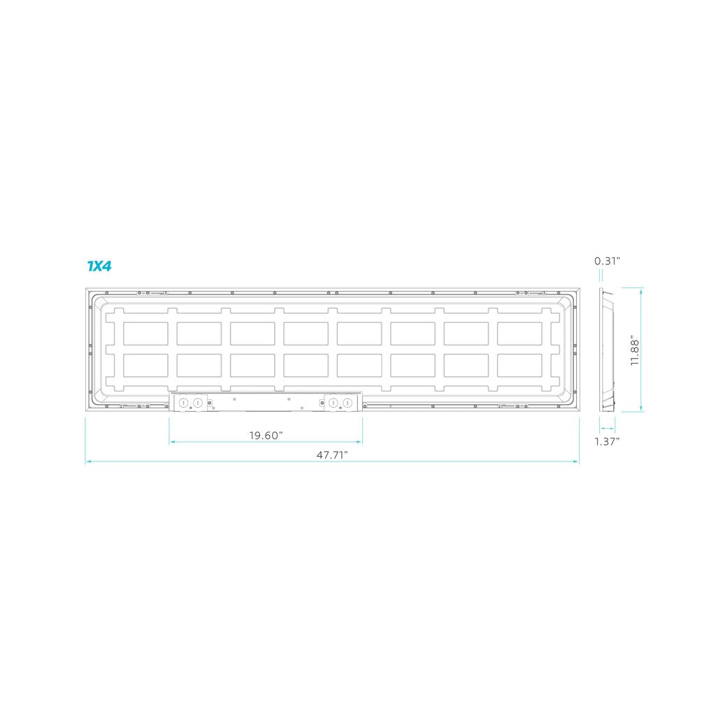 2 pack - Luxrite LR24227 20W/25W/30W LED Flat Panel Dimmable Fixture
