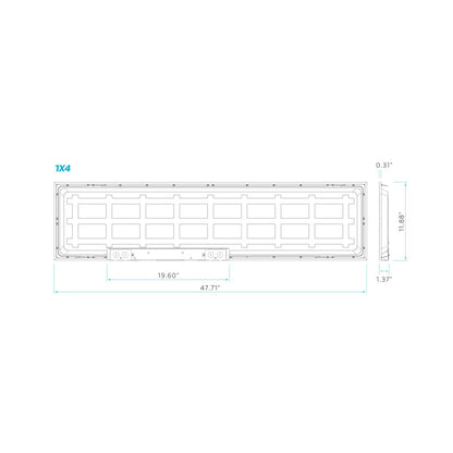 2 pack - Luxrite LR24227 20W/25W/30W LED Flat Panel Dimmable Fixture