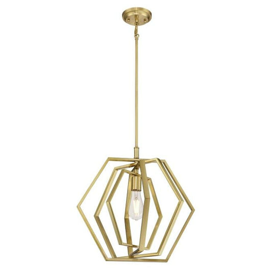 Westinghouse 6351200 Pendant Fixture Holly Champagne Brass