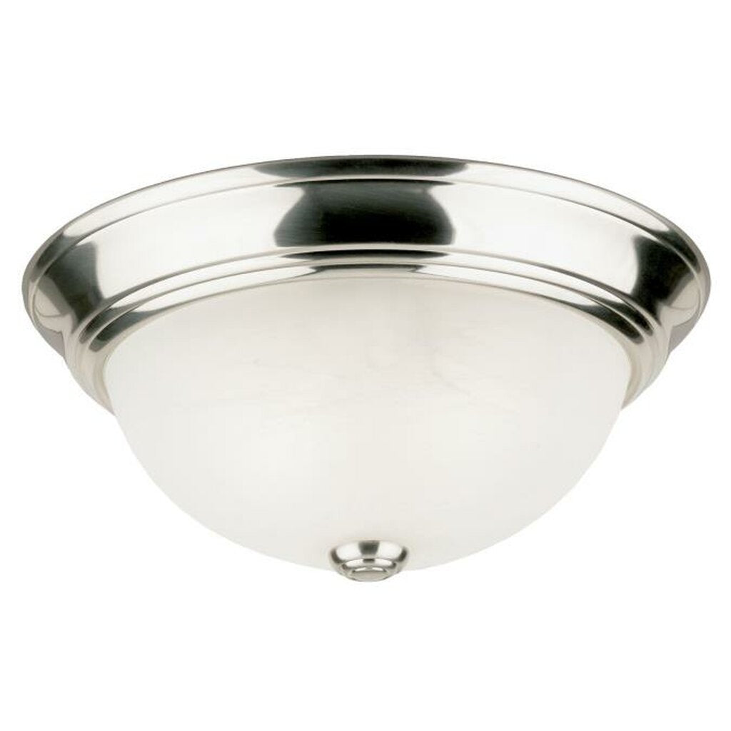 Westinghouse 6757300 Fixture 2 Light Flush Brushed Nickel Finish with