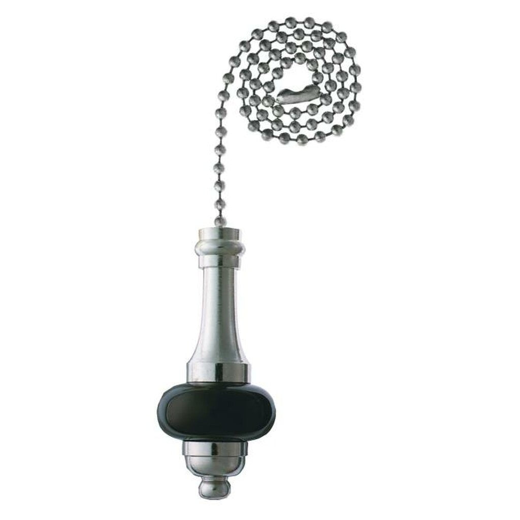 6 pack - Westinghouse 7712100 Ceramic Black Accent Chrome Finish Chain