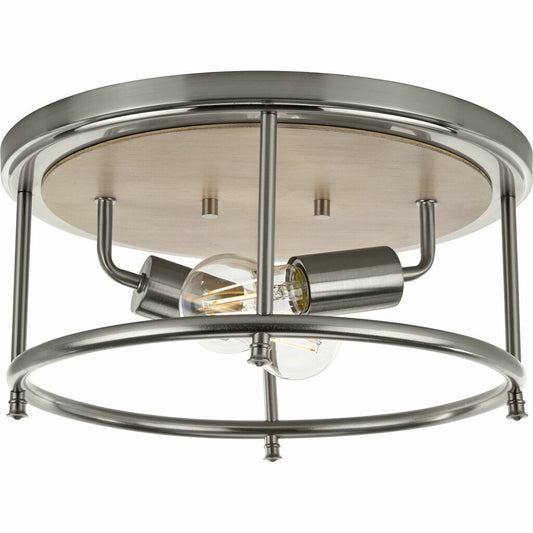 Progress Lighting P350151-009 Fixture This versatile flush mount from
