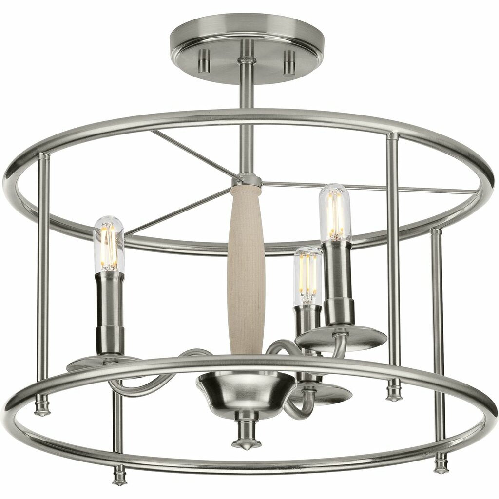 Progress Lighting P350150-009 Fixture This versatile semi-flush