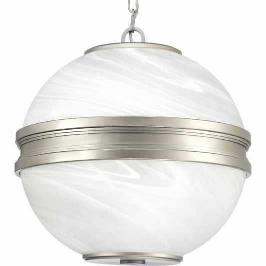 Progress Lighting P500204-081 Fixture An ethereal globe fashioned of