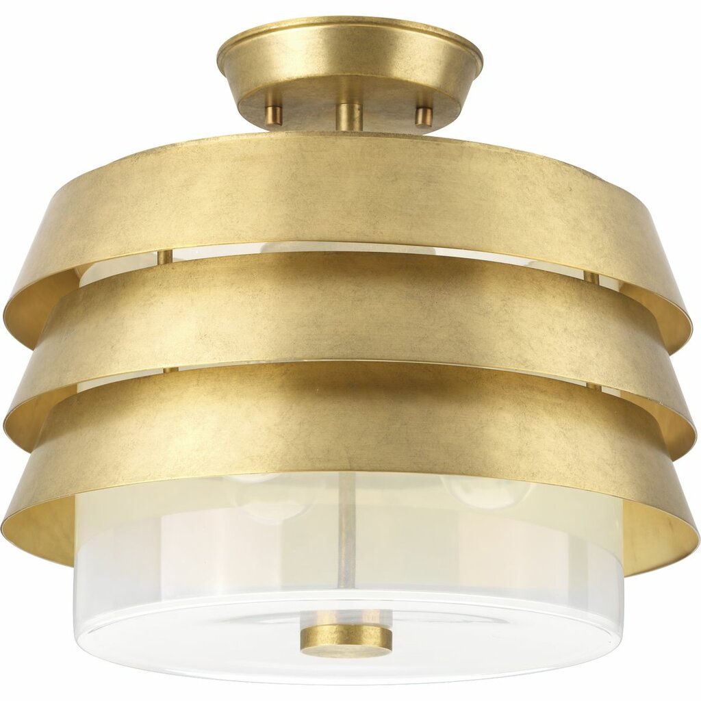 Progress Lighting P350141-160 Fixture Timeless Brushed Brass offsets