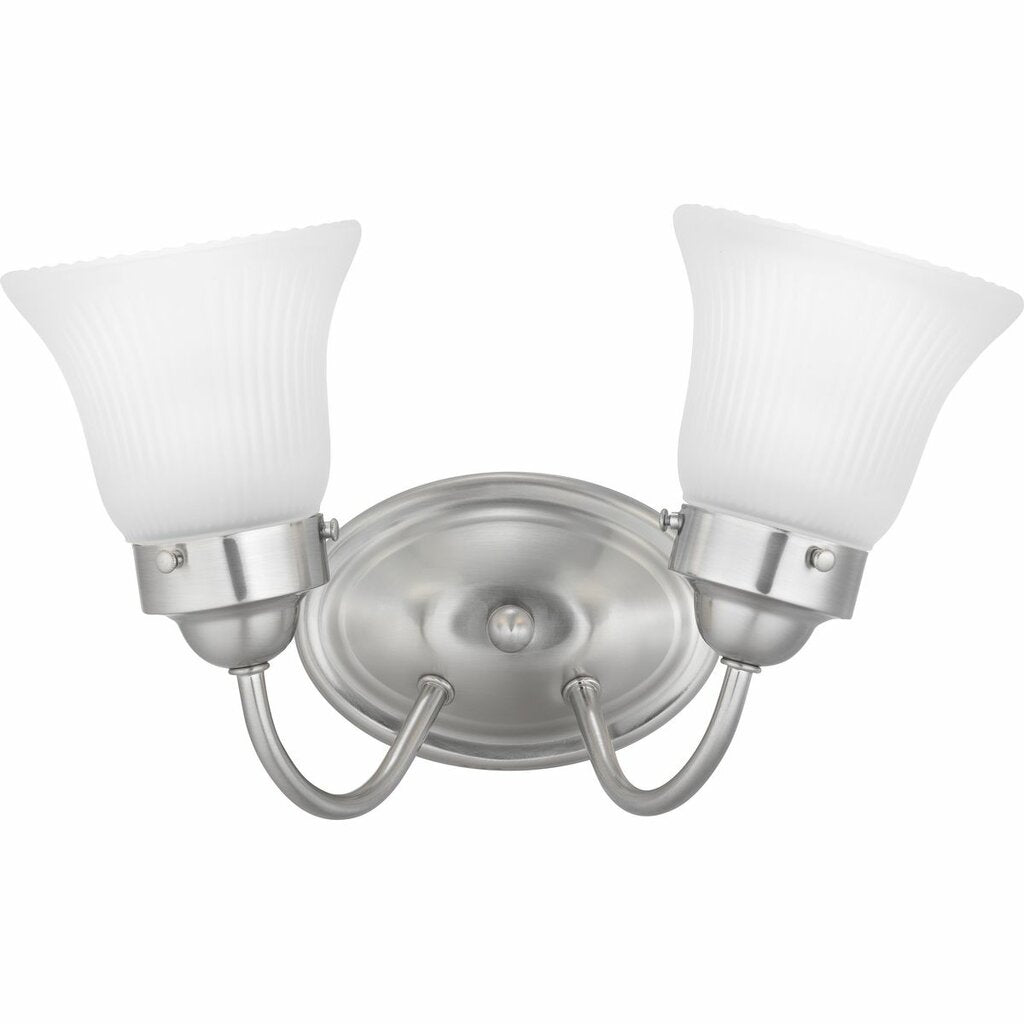 Progress Lighting P3288-09ET Fixture The two-light Fluted Glass
