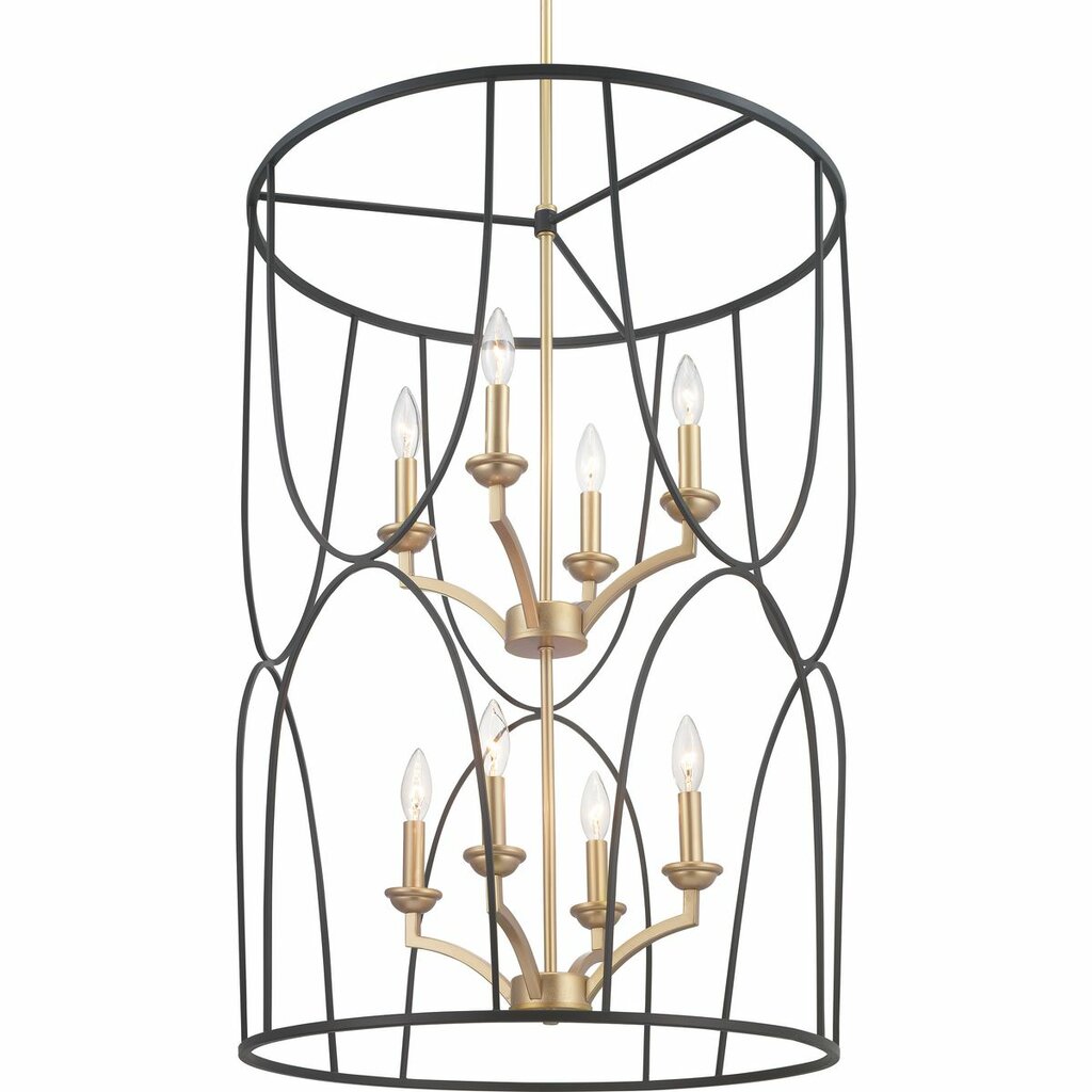Progress Lighting P500177-031 Fixture An eight-light inner cluster in