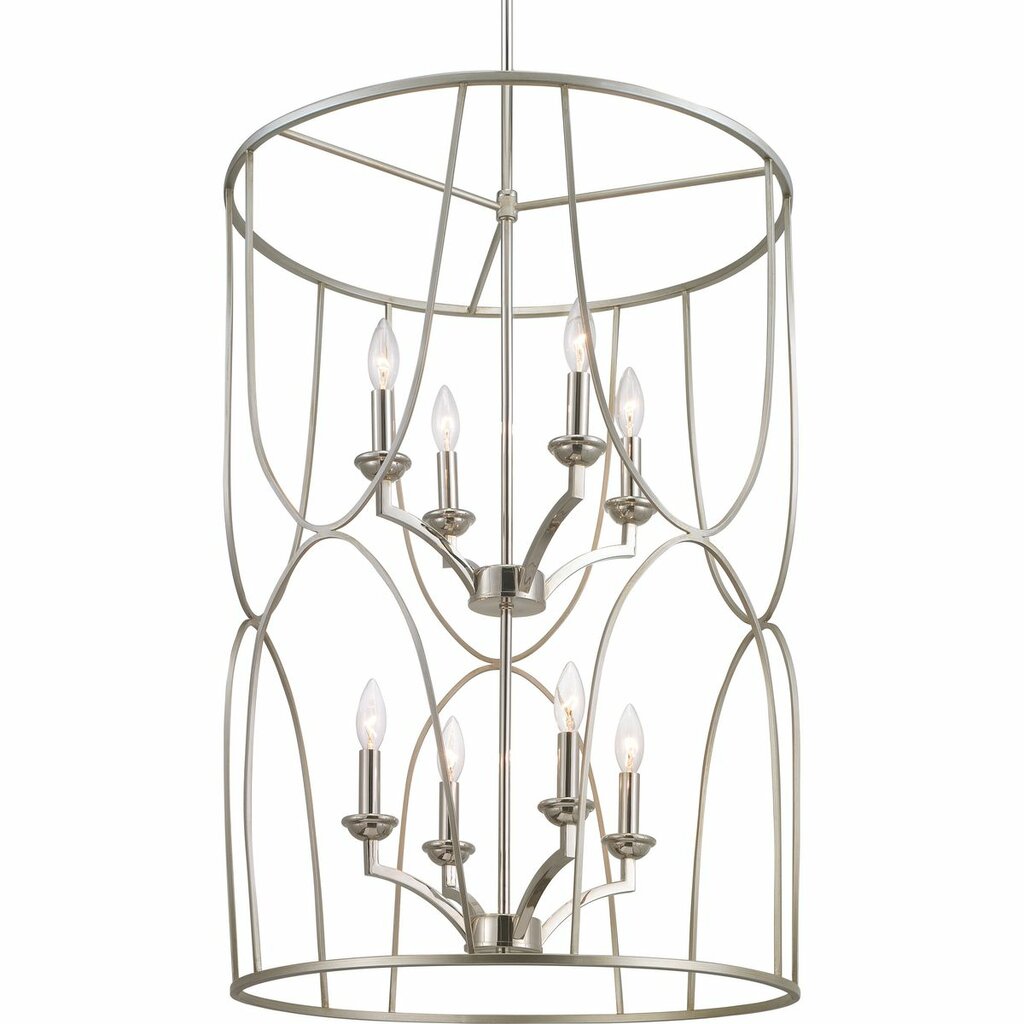 Progress Lighting P500177-134 Fixture An eight-light inner cluster in