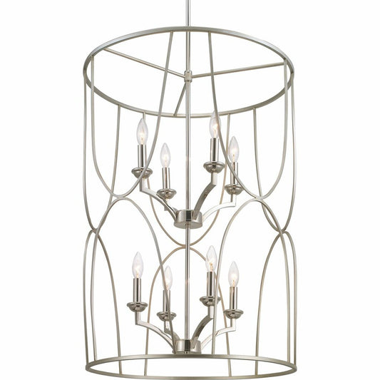 Progress Lighting P500177-134 Fixture An eight-light inner cluster in
