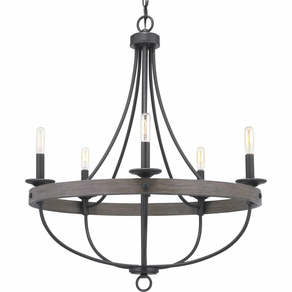 Progress Lighting P400158-143 Fixture The five-light chandelier in the