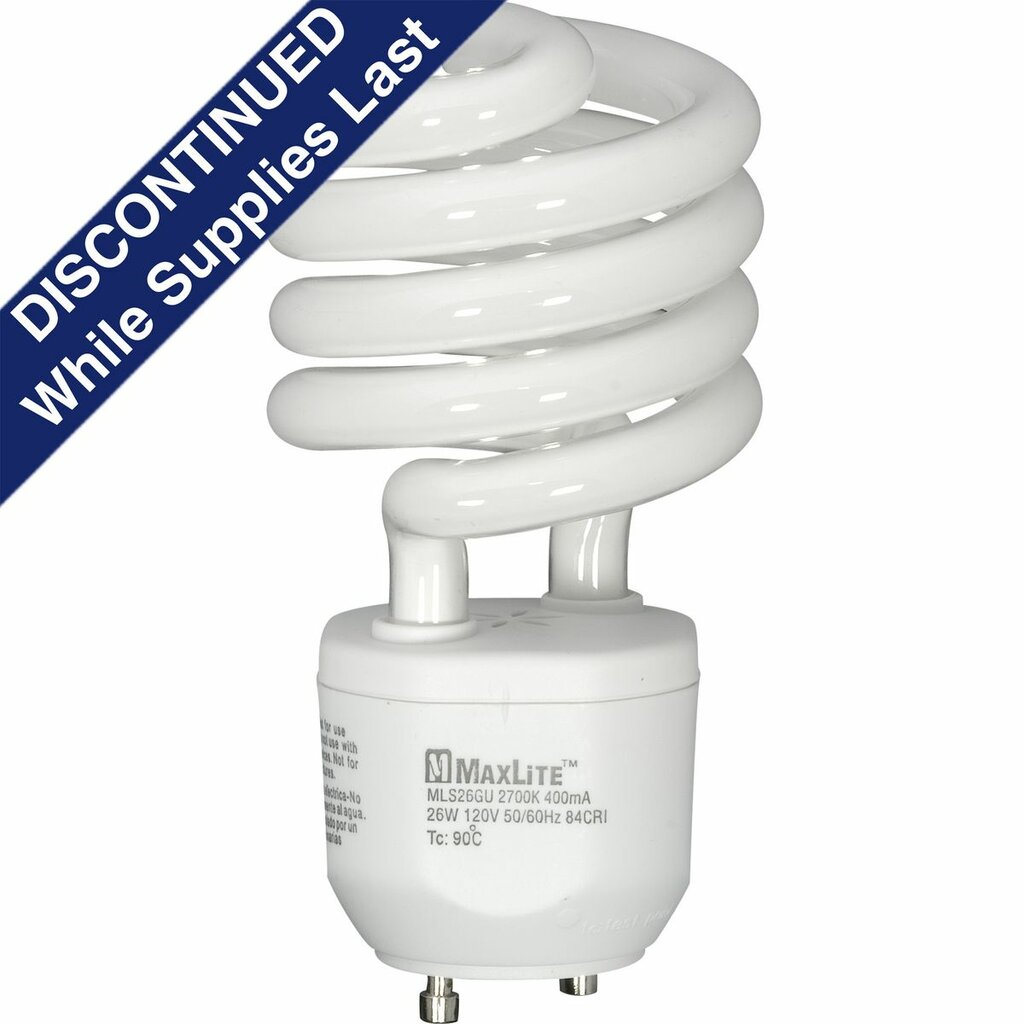 Progress Lighting MLS26GUWW 26W White Fluorescent Light Bulb