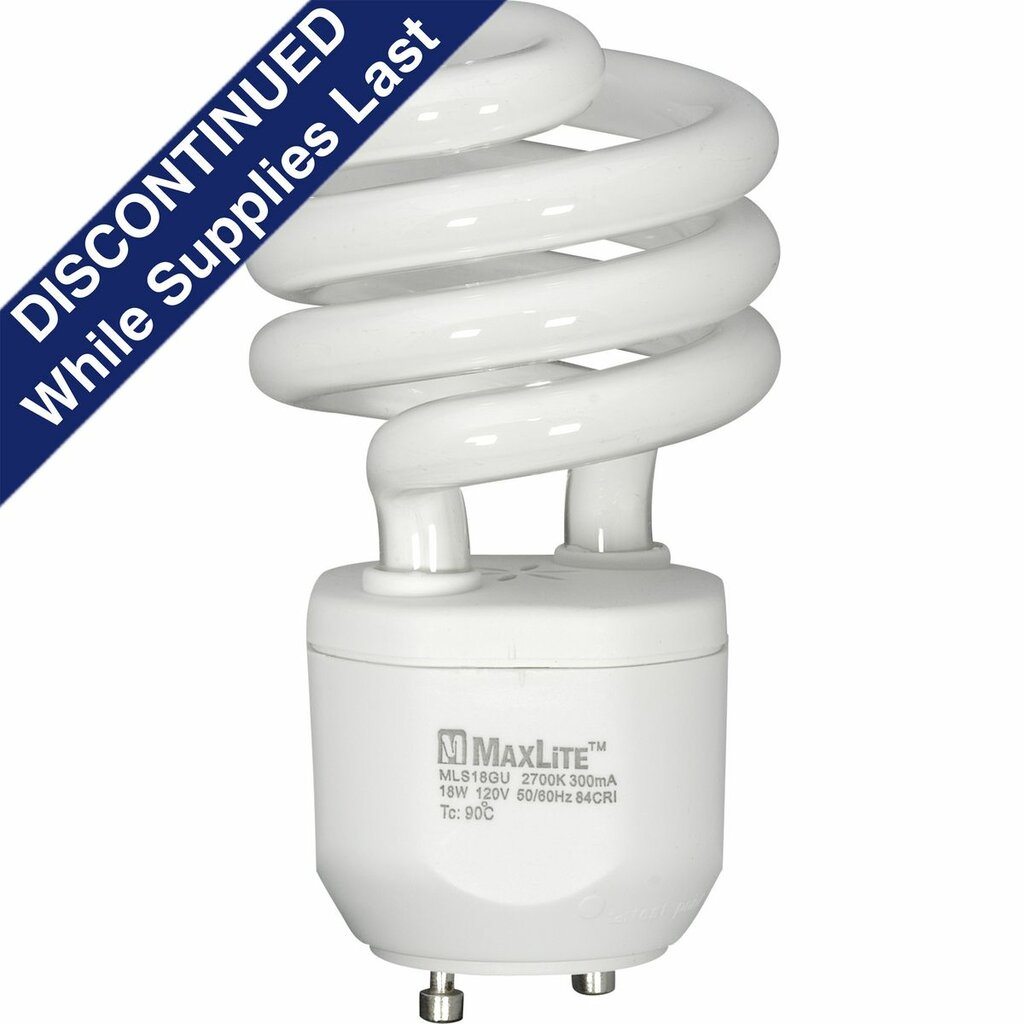 Progress Lighting MLS18GUWW 18W White Fluorescent Light Bulb