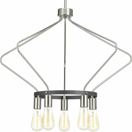 Progress Lighting P400105-009 Fixture The five-light chandelier in the