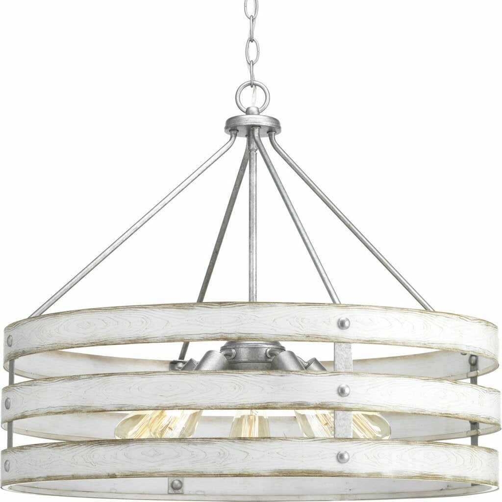 Progress Lighting P500090-141 Fixture Three circular bands wrap