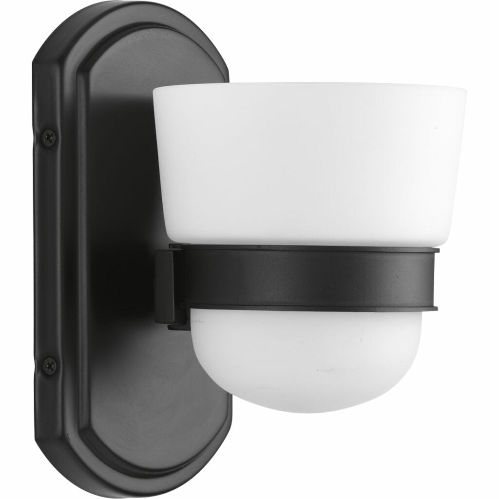 Progress Lighting P300076-031 Fixture Etched opal glass shades are