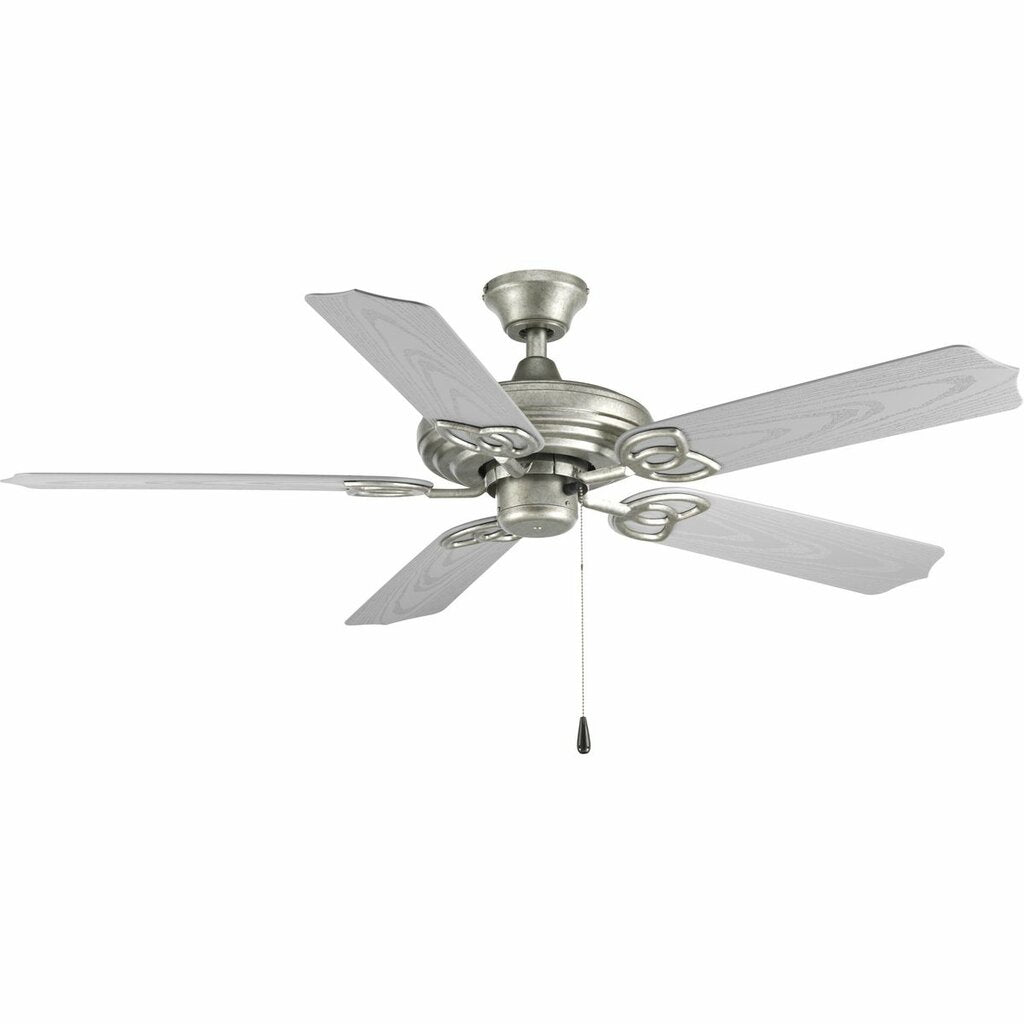 Progress Lighting P2502-141 This five-blade 52 inch fan comes with a