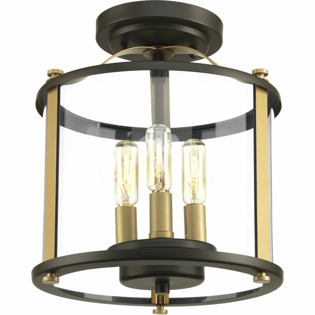 Progress Lighting P550011-020 Fixture Squire three light semi-flush