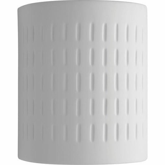 Progress Lighting P560044-030 Fixture A white ceramic outdoor sconce