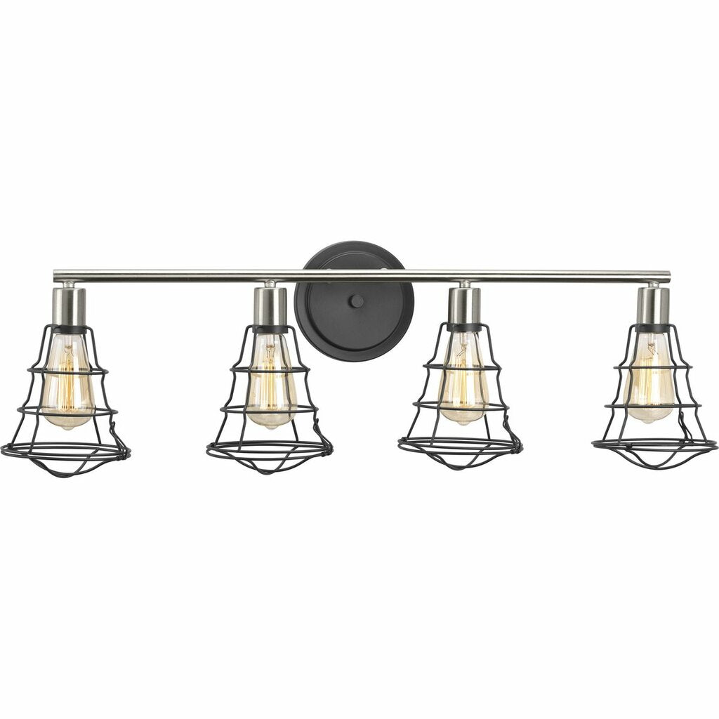 Progress Lighting P300031-143 Bath Fixture Inspired by industrial