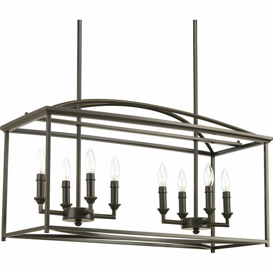 Progress Lighting P400033-020 Chandelier Fixture This eight-light